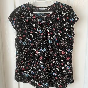 Ricki's Black Floral Blouse